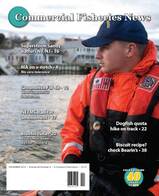 magazine cover for commerical fisheries news featuring south shore boatworks good little bay boat in 2010