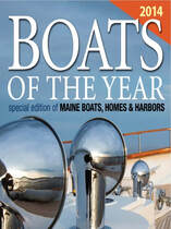 article of building modern classics on boston's south shore in Maine Boats homes and harbors magazine in 2014 written about bob fuller of south shore boatworks