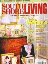 magazine cover for south shore living magazine featuring article the wheel deal about south shore boatworks in 2009